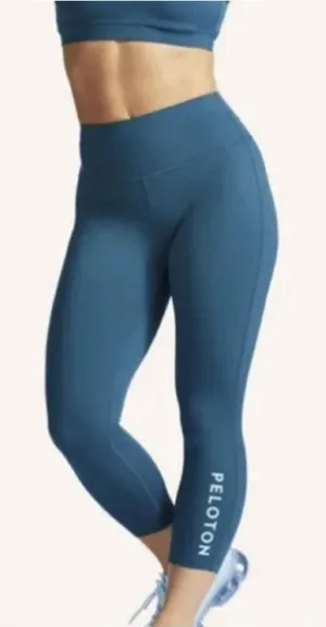 Peloton‎ Essential Capri Leggings Women's M Blue Activewear thumbnail 1