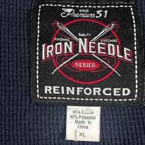 Premium 51 Sedona Arizona XL Navy Waffle Knit Thermal Graphic Shirt thumbnail 5