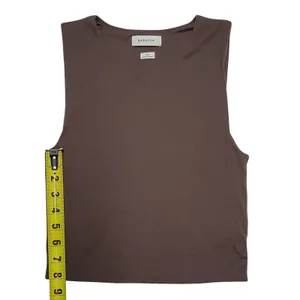 Aritzia Babaton Contour Brown High Neck Muscle Tank, Size Medium thumbnail 4