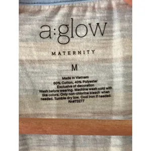 a:Glow‎ Maternity Sz M Pullover V Neck Stretch Tee Shirt Blouse thumbnail 3