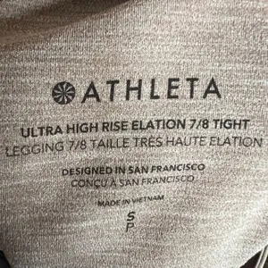 Athleta Ultra High Rise Elation 7/8 Tight Leggings Brown Minimalist‎ Small thumbnail 6