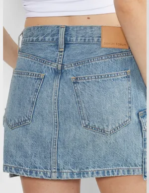Aritzia Denim Skirt Mini thumbnail 3