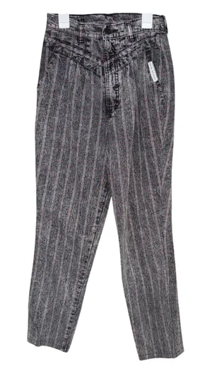 Rocky Mountain Western Bareback Jeans Acid Wash Striped High Rise *Altered Waist thumbnail 1
