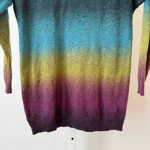 90s Grunge 2 Multicolor‎ Ombre Knit Sweater Speckled Rainbow Kurt Kobain Grunge thumbnail 3