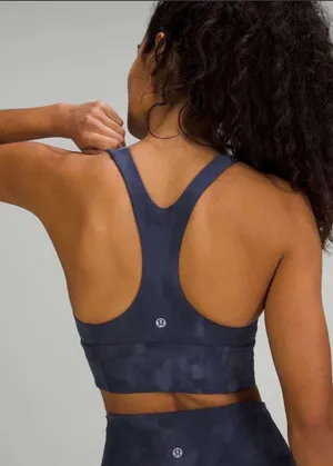 Lululemon Wunder Train Longline Bra *Medium Support, C/D Cup Diamond Dye Size 4 thumbnail 2