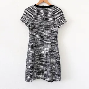 Tory Burch Marbled Tweed Preppy Academia V-Neck Mini Dress thumbnail 9