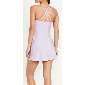 Old Navy Exercise Dress Women XL Purple PowerSoft Strappy Back Athletic Tennis‎ thumbnail 4
