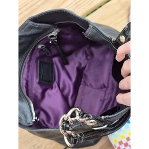 Coach Madison Tribeca East West Black Pebbled Leather Chain Purse Shoulder Bag thumbnail 10