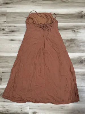 Anthropologie O.P.T. Brinley Hemp Blend Tie Dress Women’s Large thumbnail 4