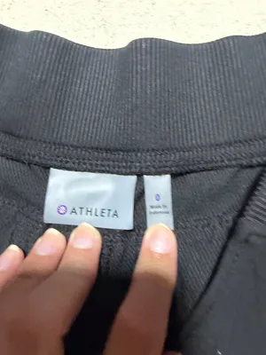 Athleta Women's Black Drawstring Lounge Shorts 0 thumbnail 6
