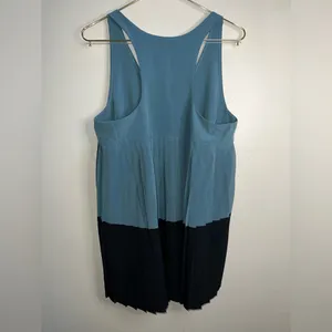 Athleta Teal and‎ Black Colorblock V-Neck Tank thumbnail 5