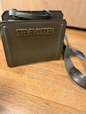 Steve Madden Olive Box-Style Crossbody with Logo Plaque thumbnail 2