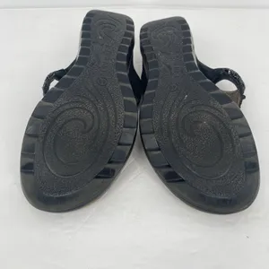 Dansko Pamela Sandals Womens 40 US 9.5 10 Black Leather Beaded Comfort Thong thumbnail 9
