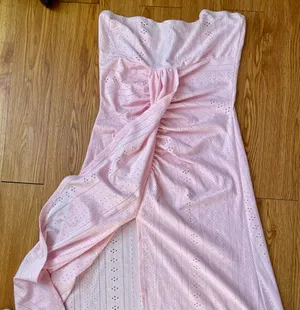 Chicme light pink strapless dress thumbnail 7