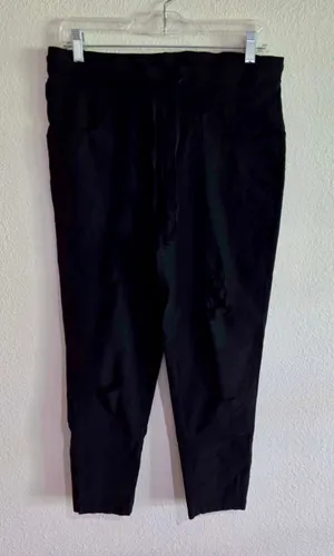 SHEIN Curve Women’s Distressed Ripped Ankle Joggers Drawstring Black 1XL W-231 thumbnail 1