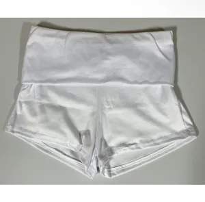 White ‘I ❤️ Heart Me’ Y2K Fold Over Shorts Bottoms Size S ✨ thumbnail 4