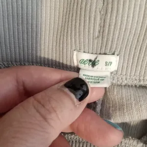 Aerie Big Chill Ribbed Textured Jogger Lounche Casual Womens S/P thumbnail 2