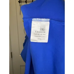 Blue Racerback Sleeveless Relaxed Fit Romper w/Pockets Tennis Dress Size XL thumbnail 5