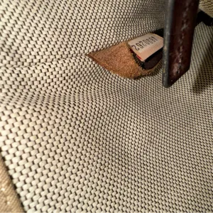 Dooney & Bourke East West Tote Signature Quilt Tan & Brown‎ Stitching EUC thumbnail 14