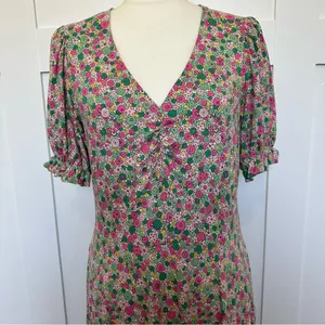 Boden Pink Floral Dress thumbnail 3