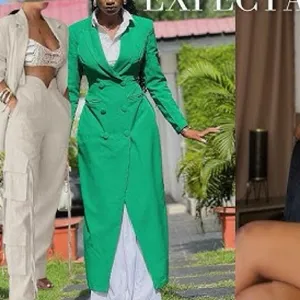 STYLEWE Vibrant Green Long Sleeve Dress coat thumbnail 10
