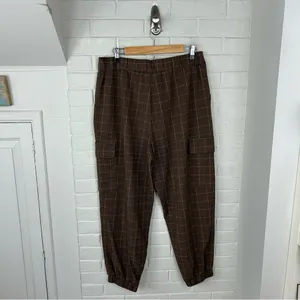 A New Day Plaid Baggy Cargo Tapered Trouser Pants Size 12 thumbnail 11