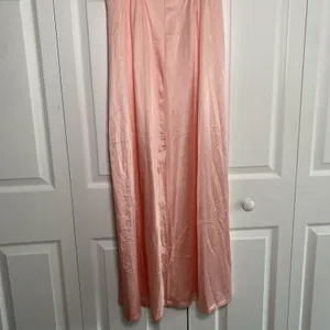 Mistee Vintage Nightgown Lingerie Womens Pink Lace Empire Waist Nylon USA Size M thumbnail 3