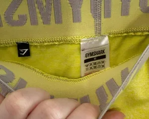 Gym Shark Neon Yellow Gym Flex Biker Shorts Size Medium thumbnail 4