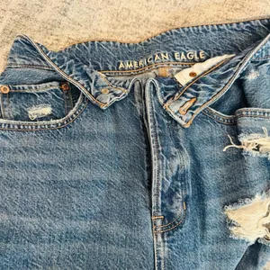 American Eagle Outfitters Blue Ripped Boyfriend Jeans thumbnail 2