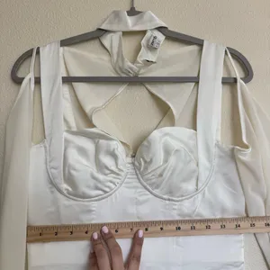 HOUSE OF CB 'Talika' Ivory Corset Midi Dress Size‎ M thumbnail 9