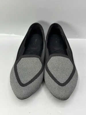 Birdies The Blackbird Flats Shoes Women 7 Gray Black Pointed Toe Slip On Comfort thumbnail 3