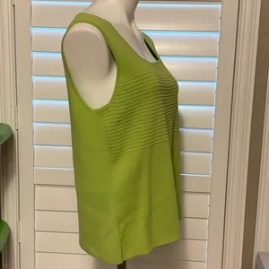 Cable & Gauge Lime Green Tank Top thumbnail 3
