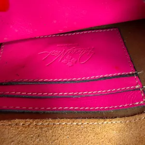 Patricia Nash Torri Hot Pink Leather Small Crossbody Purse Bag Distressed Wallet thumbnail 8