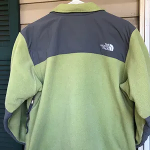 Green and gray the north face Denali Coat thumbnail 7