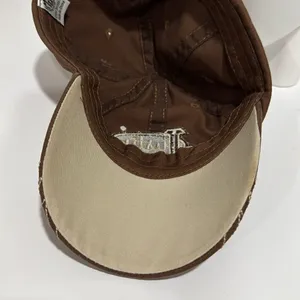 Justin Boots Chocolate Brown Embroidered Cap EUC thumbnail 5