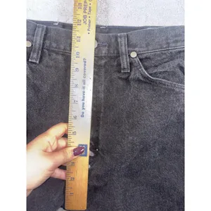 womens black‎ wrangler cowboy cut jeans black 9x32 (28x33) vtg USA thumbnail 6