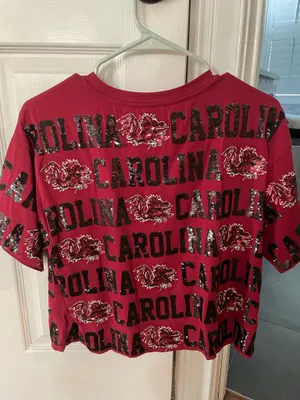 Stewart Simmons Gamecock Sequin Tee Red thumbnail 2