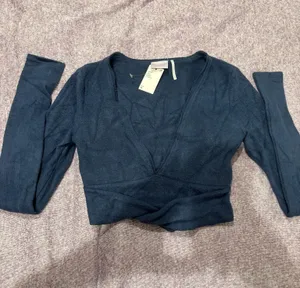 NWT Blue Urban Outfitters Tie Sweater thumbnail 1