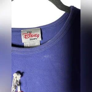 Vintage Disney Store Purple Long Sleeve T-Shirt Mittens Embroidery Womens Size L thumbnail 5