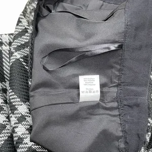 J.Crew Black & White Plaid Tweed Mini Skirt thumbnail 10