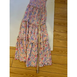 Abel the Label floral cottage core country cotton milk maid sundress sz Med thumbnail 9
