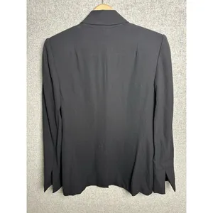 L'AGENCE‎ Womens Blazer Size 6 Black One Button Lined Relaxed Solid Pockets Work thumbnail 5