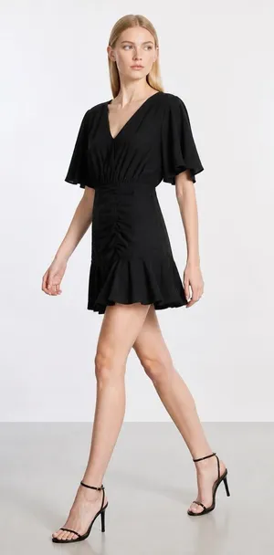 Aaron & Amber Dress Womens Small Cotton Chic Coquette Party Beachy Night Out thumbnail 1