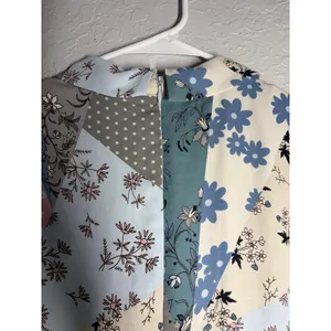 The Moon Floral Patchwork Dress Sz L Boho Academia thumbnail 7