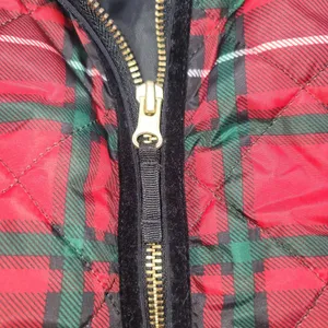 Old Navy Tartan Plaid Full Zip Quilted Vest Womens XS TP Classic Preppy Holiday thumbnail 8
