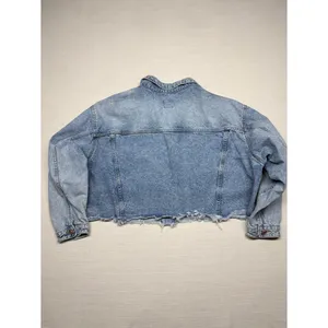 wild fable Light Blue Cropped Denim Jacket thumbnail 2