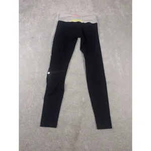 Lululemon Quilted Band reversible Full Length leggings black/pastel colors‎ 6 thumbnail 5
