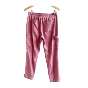 Beyond Scrubs 9 Pocket Tapered Leg Cargo Pant In Strawberry Mousse Petite Small thumbnail 2