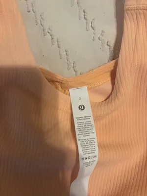 Peach Lululemon Tank Top thumbnail 3