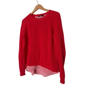 Lauren Ralph Lauren Cable Knit Sweater Shirt‎ Tail Red Size M Pullover Casual thumbnail 3